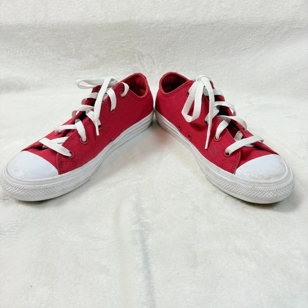 Converse Chuck Taylor‎ II Youth 3 Red Low Top Lunarlon Sneakers 350151C